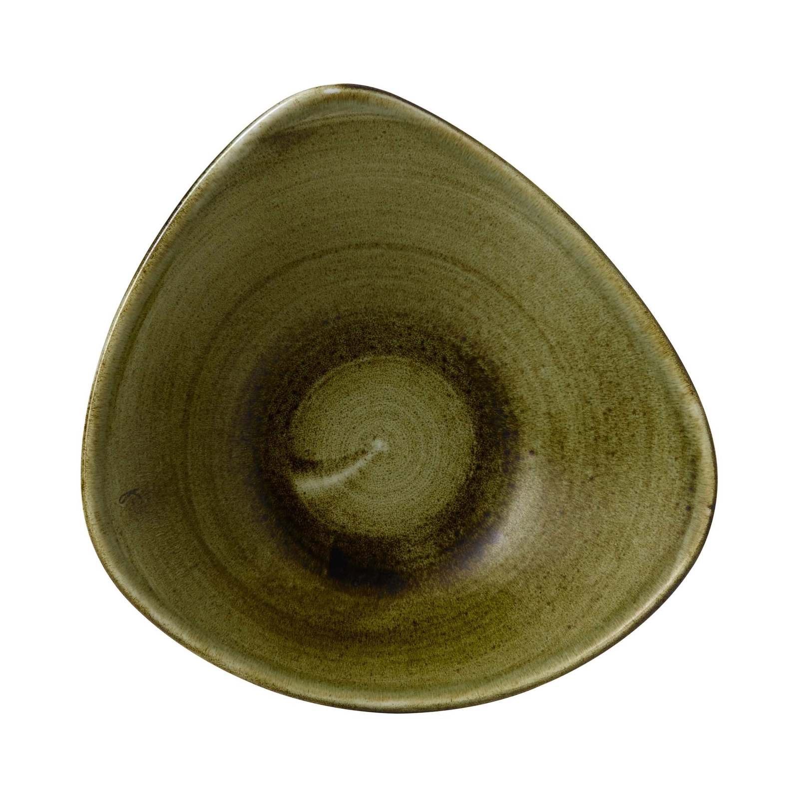 Miska trójkątna, Ø235 mm | CHURCHILL, Stonecast Plume Green