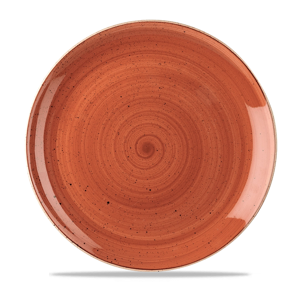 Talerz płytki, Ø288 mm | CHURCHILL, Stonecast Spiced Orange