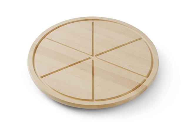 Deska do serwowania pizzy, drewniana, ⌀500 mm | HENDI, 505588