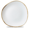 Talerz płytki o organicznym kształcie, Ø286 mm | CHURCHILL, Stonecast Barley White