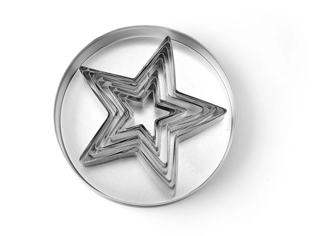 Formy do wycinania gwiazda, zestaw 9 szt. | HENDI, 673768