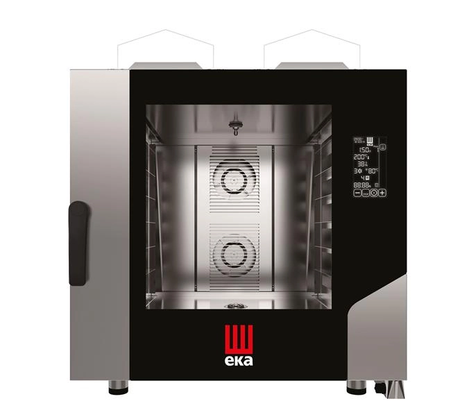 Piec konwekcyjno-parowy 6×600×400 mm, gazowy, 13,5 kW, 850×1035×951 mm | TECNOEKA, Millennial Black Mask