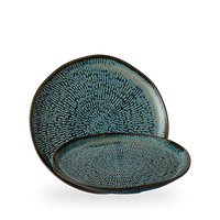 Talerz naturalny, Ø260 mm | CHURCHILL, Cascade Sapphire Blue