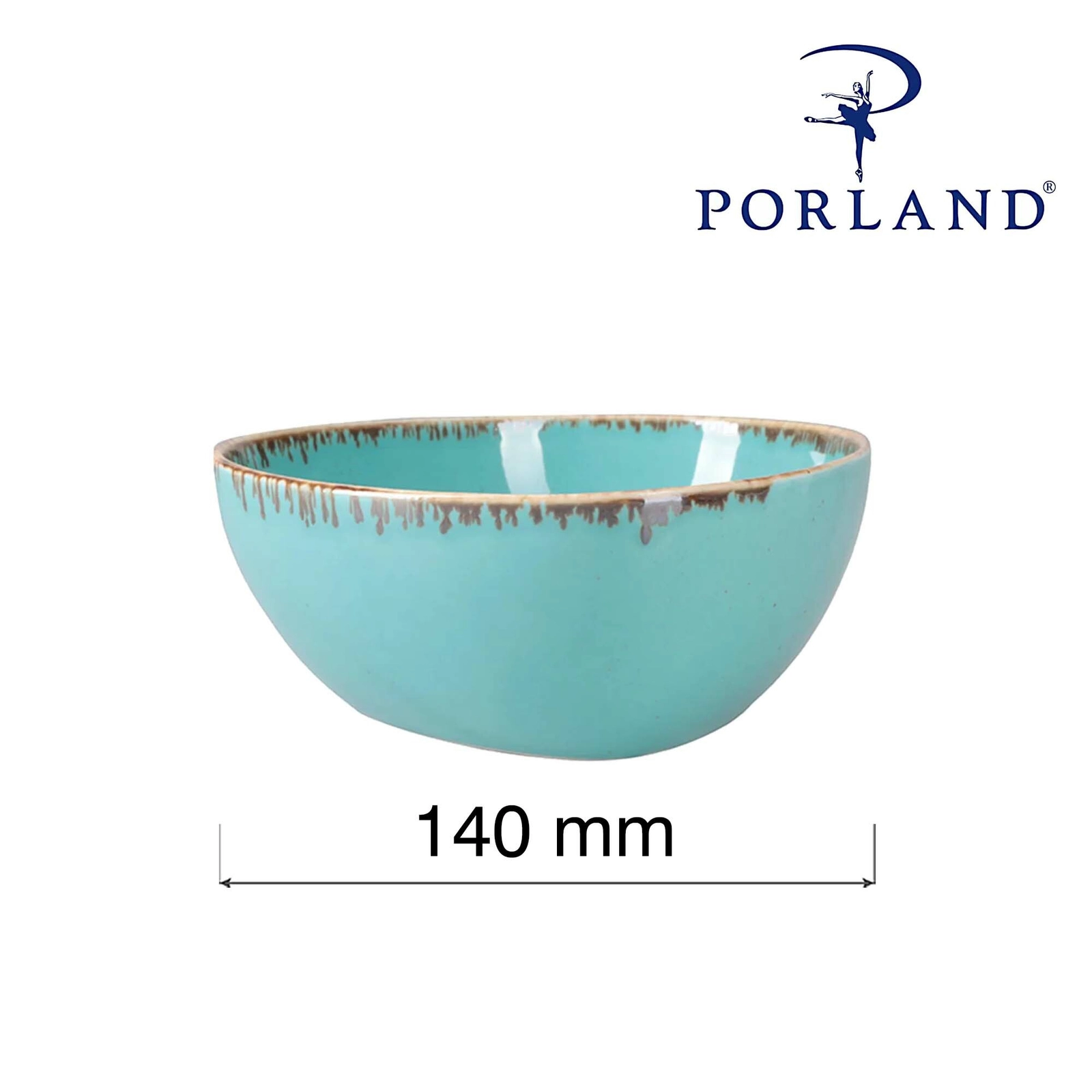 Miska trójkątna, 140 mm, błękitna | PORLAND, Seasons Laguna