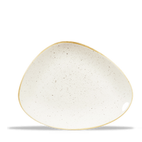 Talerz trójkątny szefa kuchni, 300×210 mm | CHURCHILL, Stonecast Barley White