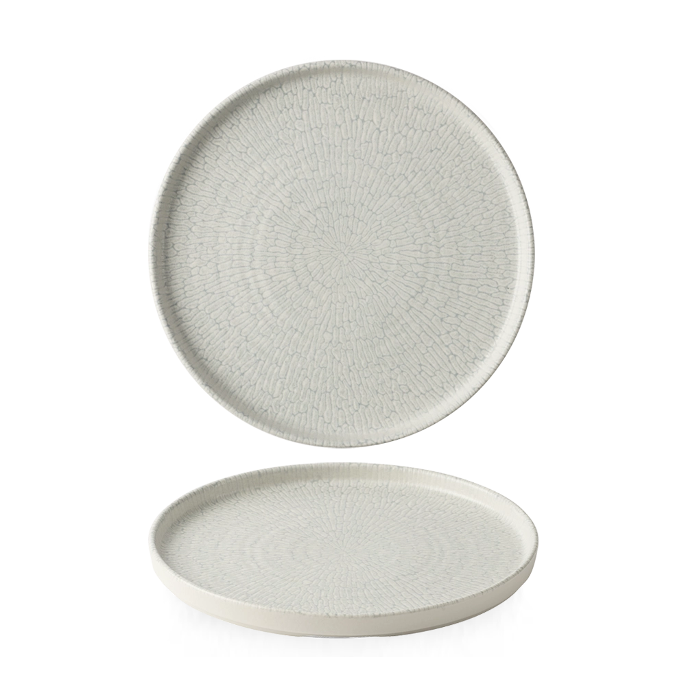 Talerz z wysokim rantem, Ø210 mm, szary | CHURCHILL, Delta Grey
