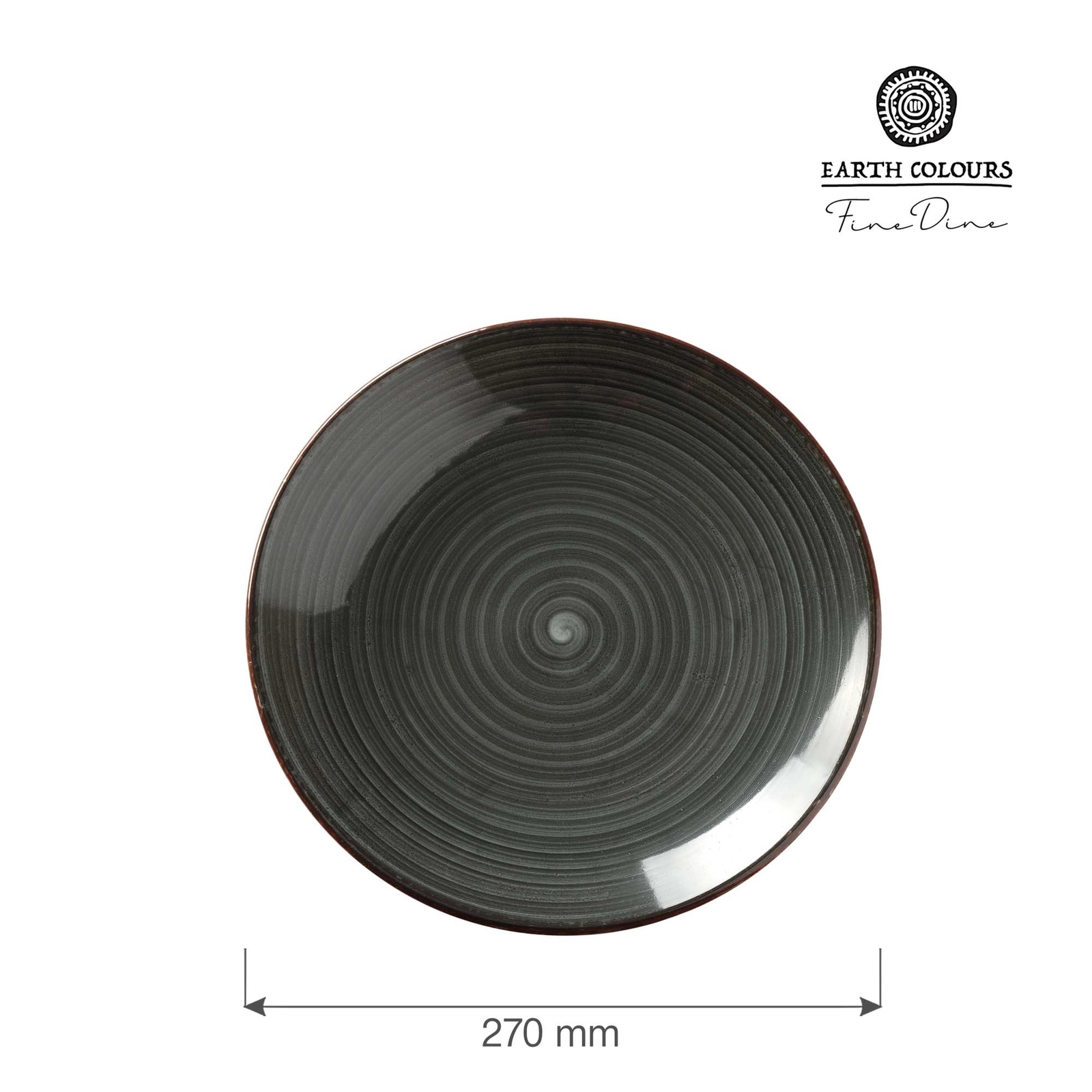 Talerz płytki, Ø270 mm, czarny | FINE DINE, Onyx