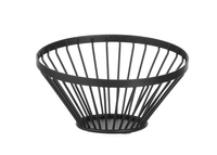 Koszyk na owoce, ⌀150x80 mm, czarny | HENDI, 427095