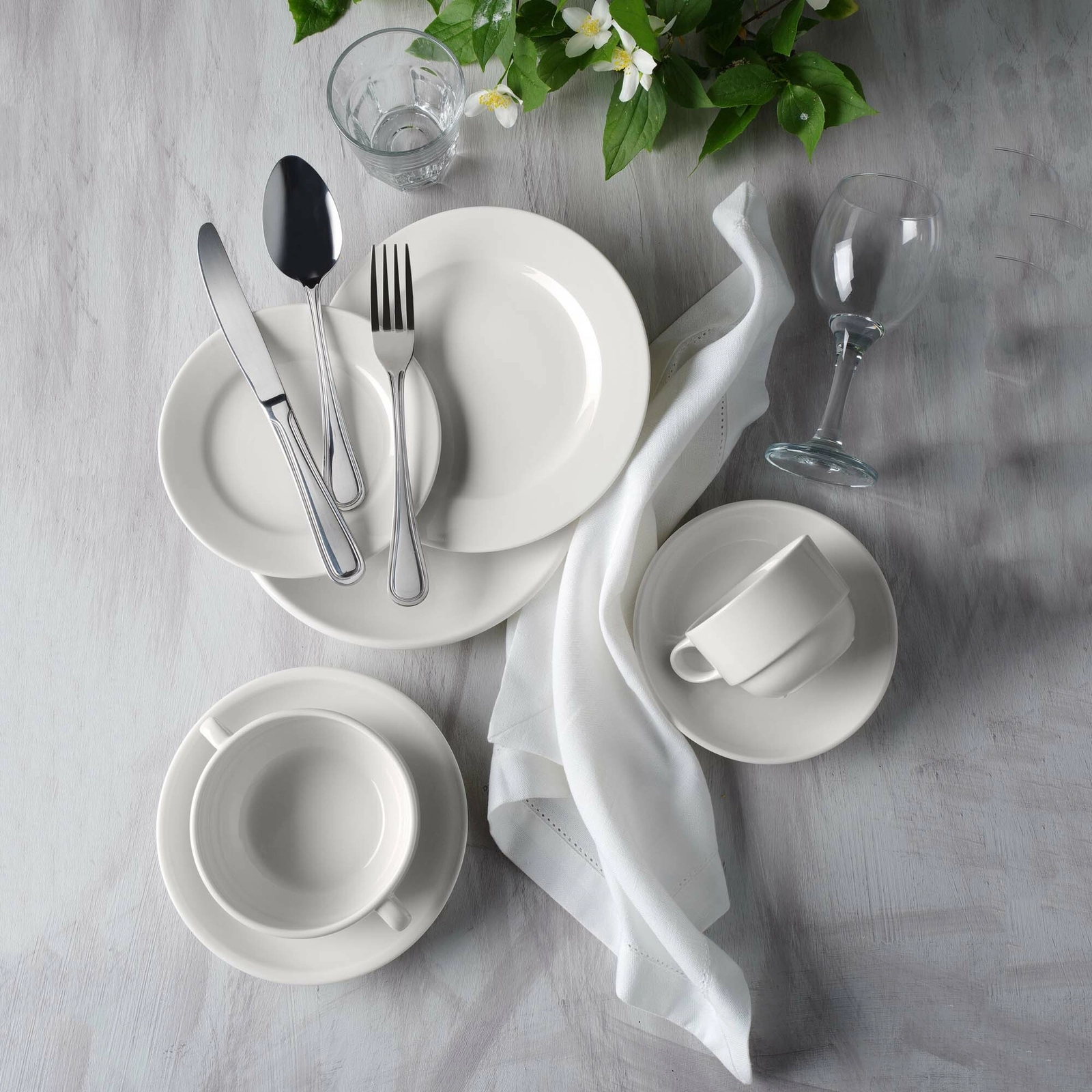 Spodek do sosjerki, Ø200 mm | FINE DINE, Crema