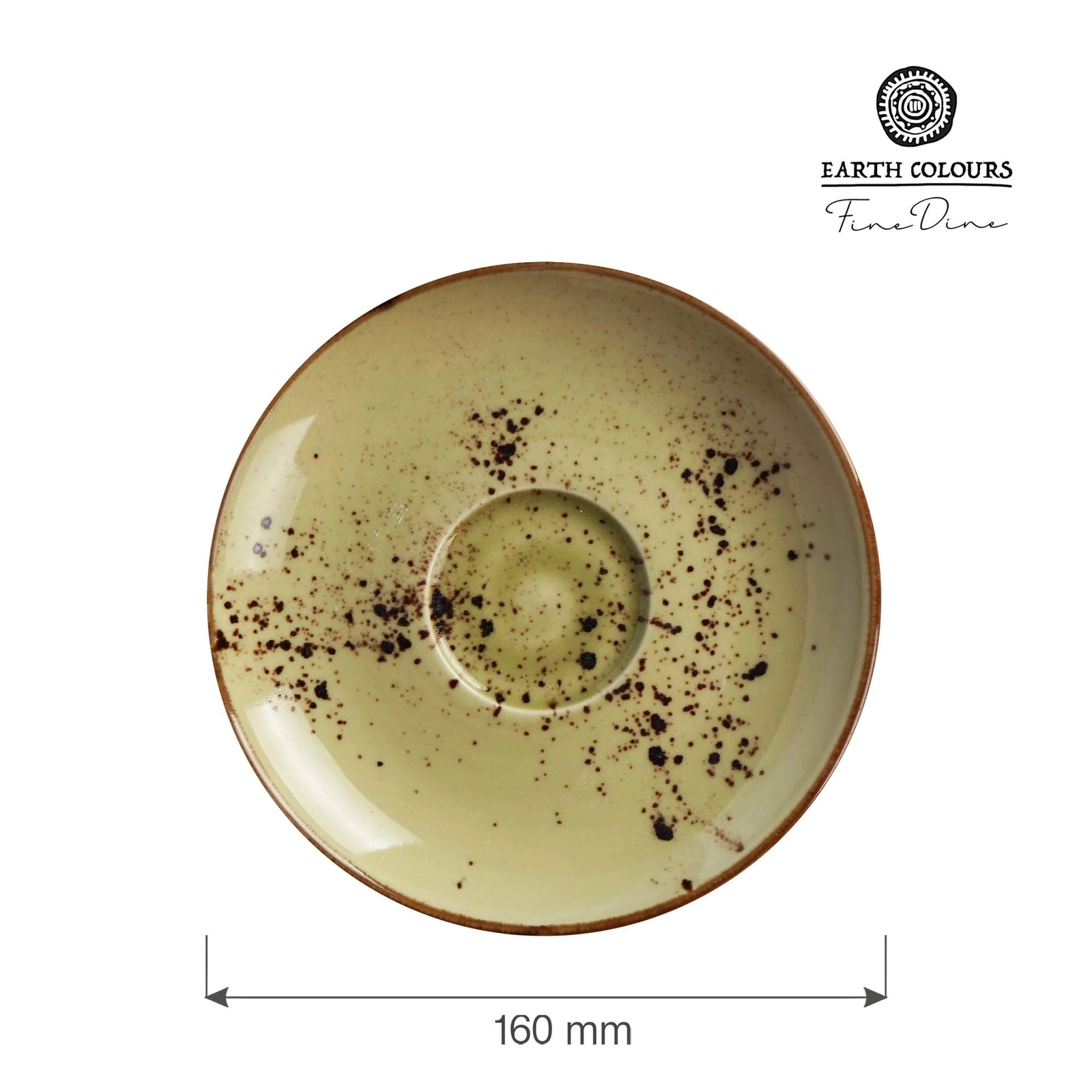 Spodek do cappuccino, Ø160 mm, zielony | FINE DINE, Olive