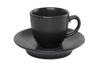 Filiżanka z porcelany do espresso, 80 ml, czarna | FINE DINE, Coal