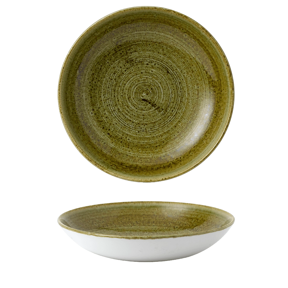 Miska coupe, Ø248 mm | CHURCHILL, Stonecast Plume Green