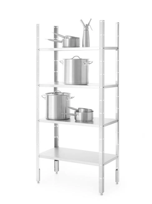 Regał magazynowy 4 półki pełne, skręcany, 1200x500x1800 mm | REVOLUTION, 812624