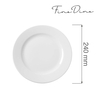 Talerz płytki, Ø240 mm | FINE DINE, Bianco