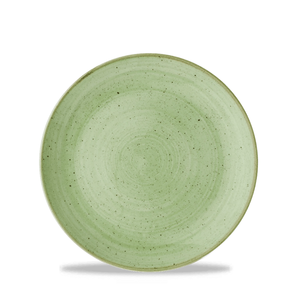 Talerz płytki coupe, Ø220 mm | CHURCHILL, Stonecast Sage Green