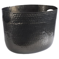 Schładzacz do wina/szampana 7 l, 300x235x230 mm, z aluminium młotkowanego, szary | APS, 36112