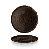 Talerz z wysokim rantem Patina Iron Black, Ø210 mm | CHURCHILL, Stonecast Patina Iron Black