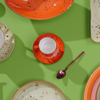 Spodek do cappuccino, Ø160 mm, pomarańczowy | FINE DINE, Dahlia