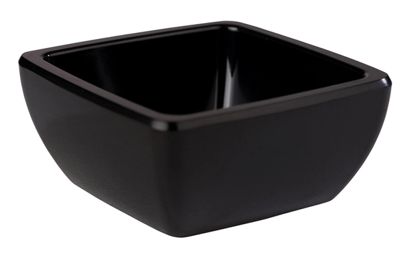 Miska z melaminy 0,05 l, 65x65x30 mm, czarna | APS, Pure