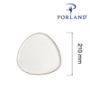Talerz trójkątny, 210 mm, beżowy | PORLAND, Seasons Sand