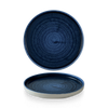 Talerz z wysokim rantem Plume Ultramarine, Ø210 mm | CHURCHILL, Stonecast Plume Ultramarine