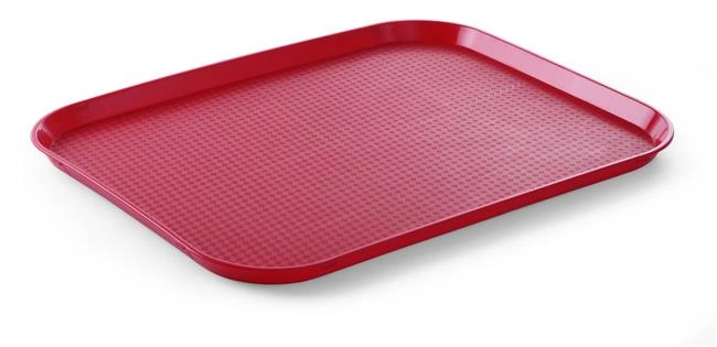 Taca Fast Food 350x450 mm z polipropylenu, czerwona | HENDI, 878811