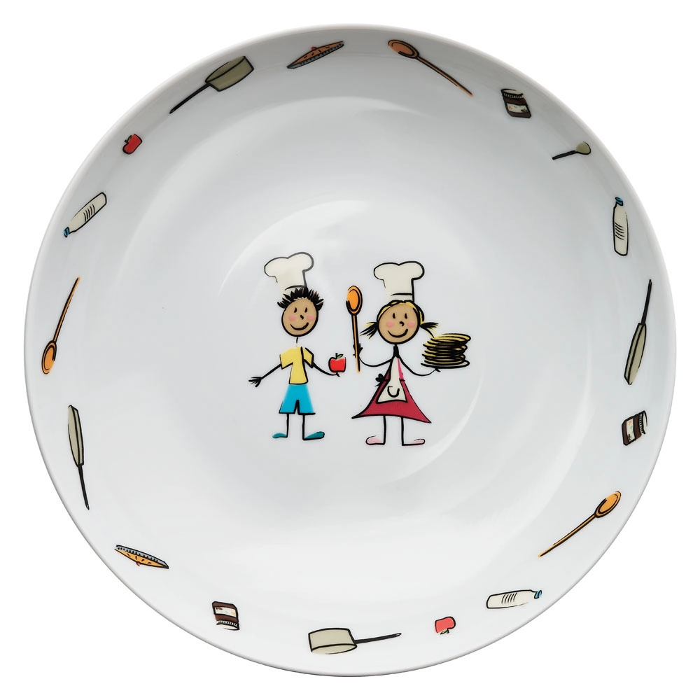 Talerz głęboki z porcelany Ø220 mm, 1000 ml | STALGAST, Przedszkolny II