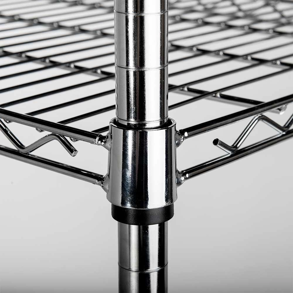 Regał magazynowy chromowany 4-półkowy 900x450x1800 mm | STALGAST, 680200