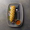 Talerz do pasty, Ø280 mm | CHURCHILL, Stonecast Peppercorn Grey