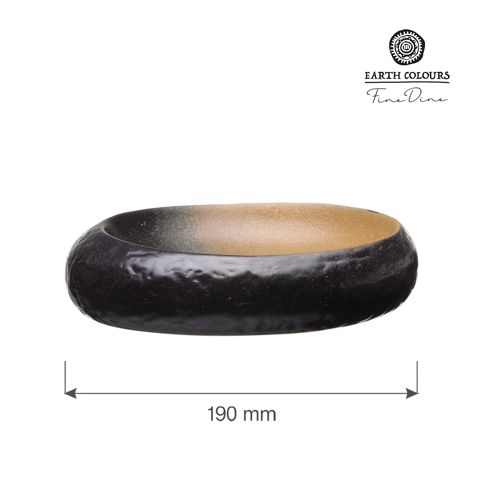 Miska gourmet, Ø190 mm, brązowa | FINE DINE, Moon