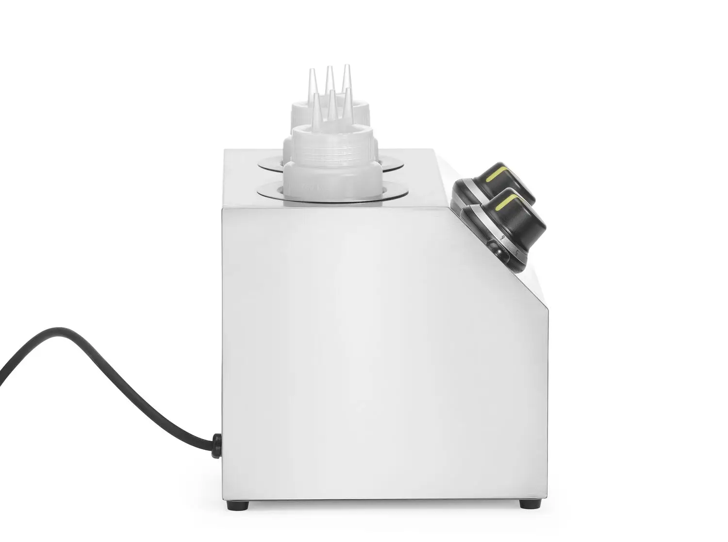 Podgrzewacz do sosów podwójny, 1,3 l, 220-240 V, 0,4 kW, 270x223x282 mm | HENDI, 201725