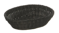 Koszyk owalny z polipropylenu 320x230x70 mm, czarny | APS, Profi Line