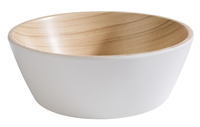 Miska melaminowa 1,2 l Ø200×75 mm, biało-beżowa | APS, Frida