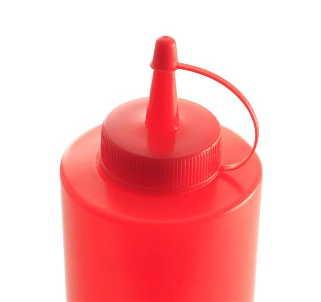 Dyspenser do zimnych sosów, 0,2 l, czerwony, ⌀50x185 mm | HENDI, 558010