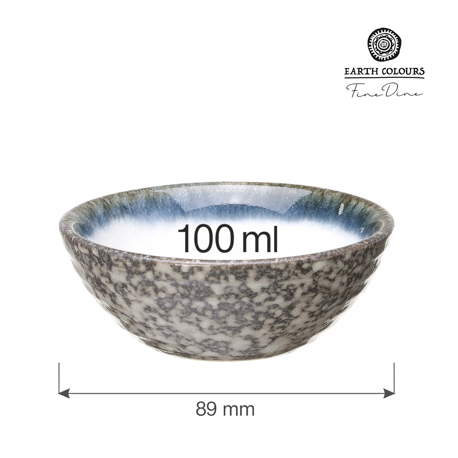 Naczynie na dipy, Ø89 mm, szare | FINE DINE, Silk