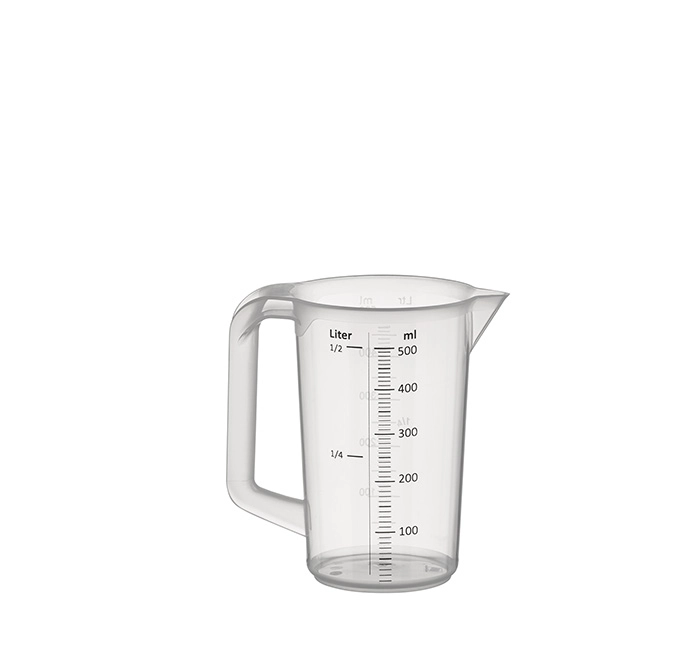 Miarka z polipropylenu z podziałką 0,5 l | APS, 30046