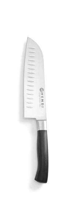 Nóż Santoku 310 mm, czarny | HENDI, Profi Line