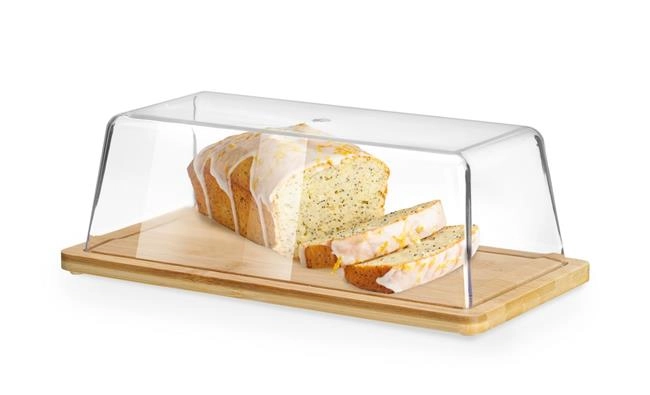 Taca bambusowa z pokrywką 320x160x110 mm | HENDI, 523841