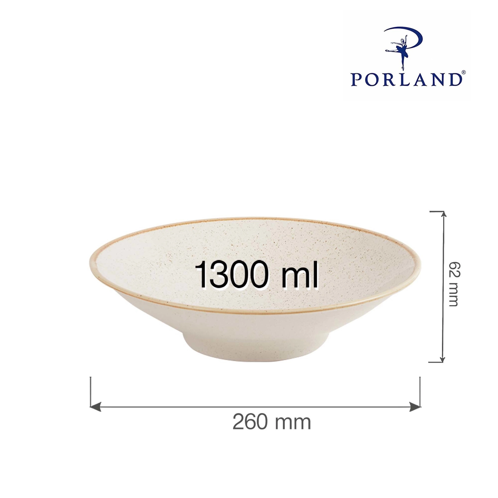 Talerz na stopie, Ø260 mm | PORLAND, Seasons Sand