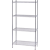 Regał magazynowy chromowany 4-półkowy 910x455x1800 mm | STALGAST, 680092