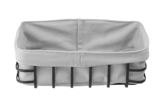 Kosz do pieczywa z workiem, prostokątny, 250x180x85 mm, czarny | HENDI, 427132