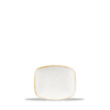 Talerz podłużny szefa kuchni, 150×130 mm | CHURCHILL, Stonecast Barley White