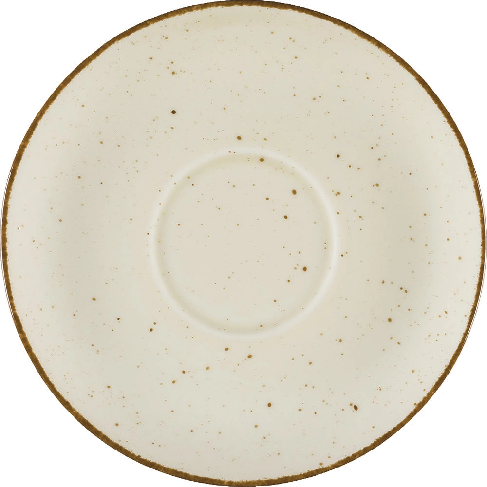 Spodek do filiżanki 390278 Aida z porcelany Ø160 mm, kremowy | LUBIANA, Art