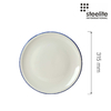 Talerz do pizzy, ⌀320 mm, niebieski | STEELITE, Blue Dapple