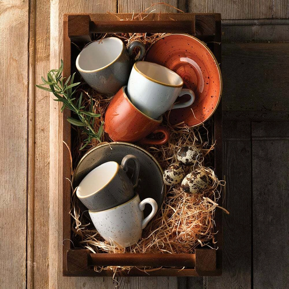 Filiżanka do espresso, 90 ml | CHURCHILL, Stonecast Duck Egg Blue