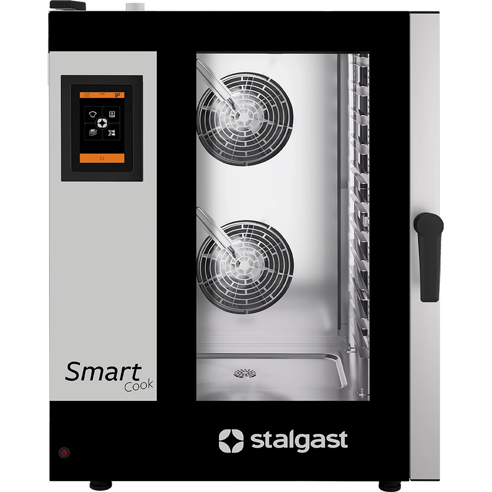 Piec konwekcyjno-parowy 11xGN 1/1, dotykowy, elektryczny, 18,5 kW, 790x860x1100 mm | STALGAST, SmartCook