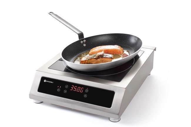 Kuchenka indukcyjna 3500 D XL, 3,5 kW, 230 V, 390×560×120 mm | HENDI, Profi Line