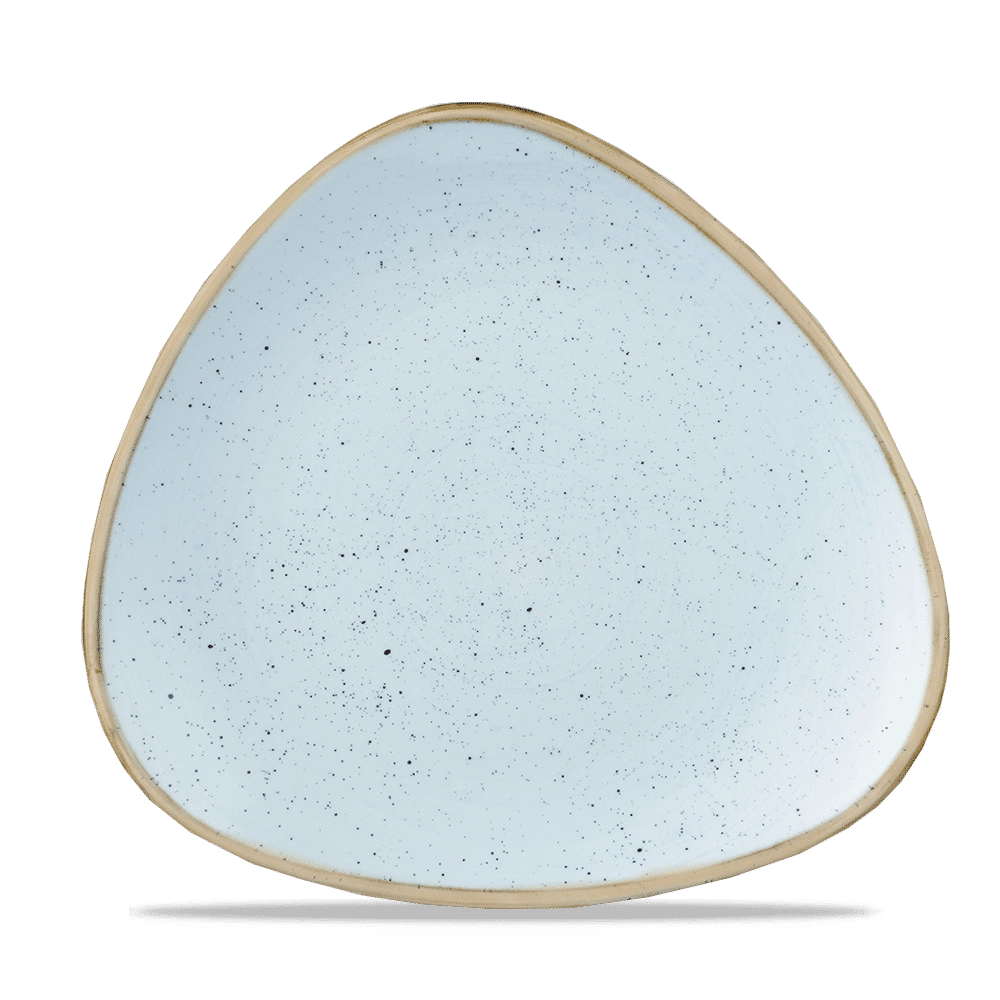 Talerz trójkątny, Ø265 mm | CHURCHILL, Stonecast Duck Egg Blue