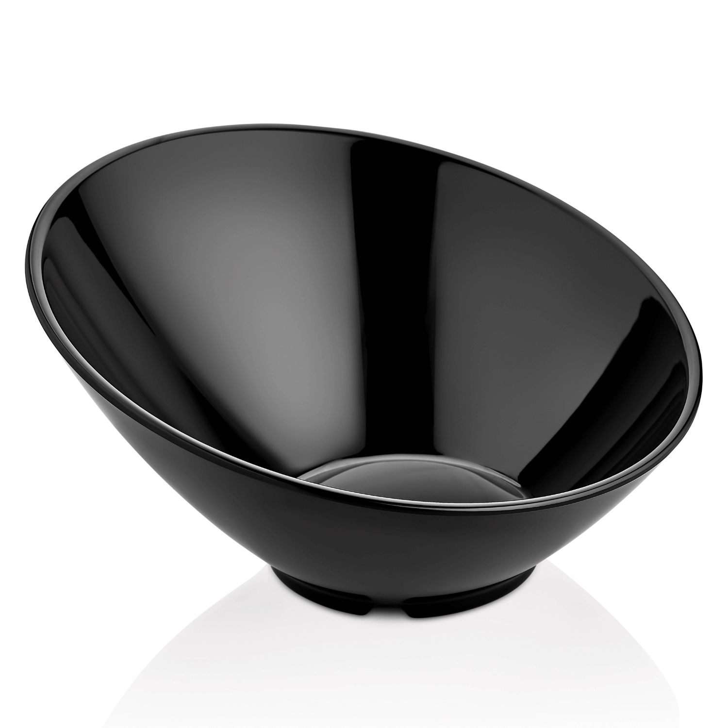 Miska skośna z melaminy, czarna, 262×138 mm | FINE DINE, Melamina