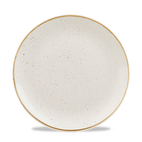 Talerz płytki coupe, Ø230 mm | CHURCHILL, Evolve Stonecast Barley White